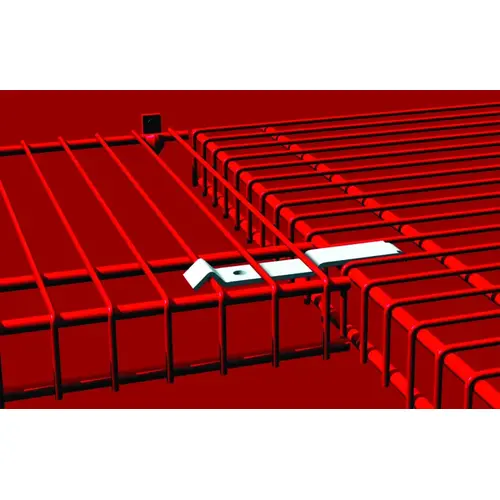 Support Bracket, 5 in L, 3/8 in H, Steel White Support Bracket, 5 in L, 3/8 in H, Steel White