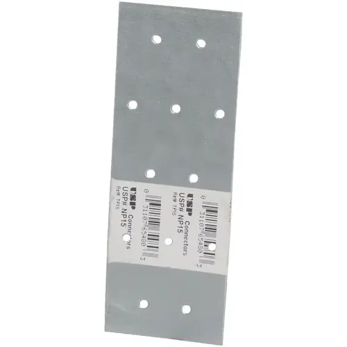 Truss Mending Plate, 5 in L, 1-13/16 in W, Steel, Galvanized - pack of 100 Truss Mending Plate, 5 in L, 1-13/16 in W, Steel, Galvanized - pack of 100