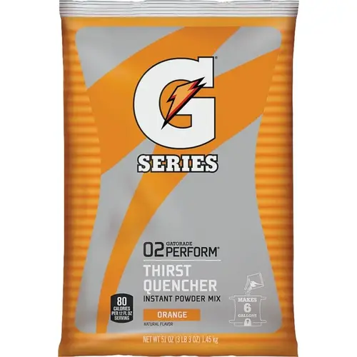 Thirst Quencher Instant Powder Sports Drink Mix, Powder, Orange Flavor, 51 oz Pack - pack of 14 Thirst Quencher Instant Powder Sports Drink Mix, Powder, Orange Flavor, 51 oz Pack - pack of 14