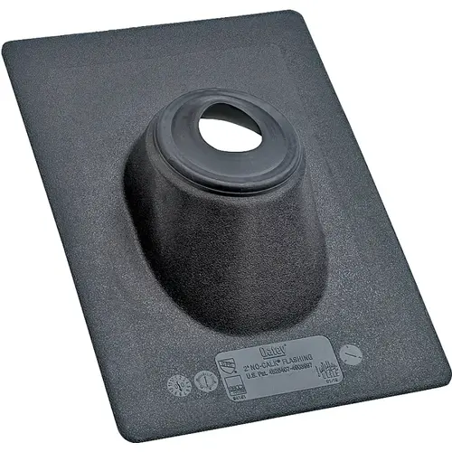 No-Calk Series Roof Flashing, 18 in OAL, 18 in OAW, Thermoplastic Black No-Calk Series Roof Flashing, 18 in OAL, 18 in OAW, Thermoplastic Black