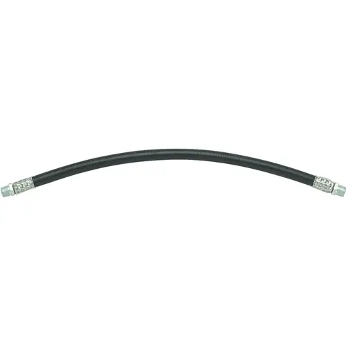 Grease Gun Hose, 12 in L, NPT Male, 5000 psi Pressure, Rubber/Steel Grease Gun Hose, 12 in L, NPT Male, 5000 psi Pressure, Rubber/Steel