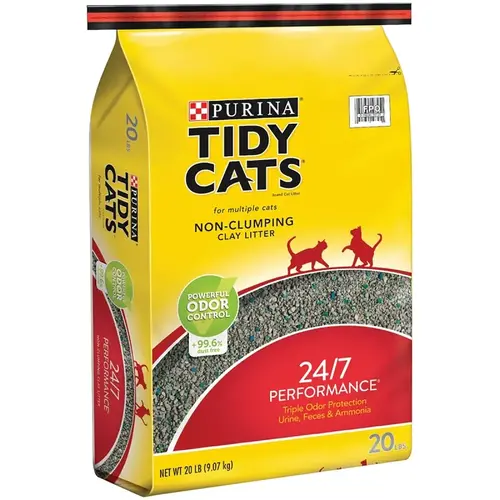 Cat Litter, 20 lb Capacity, Gray/Tan, Granular Bag Cat Litter, 20 lb Capacity, Gray/Tan, Granular Bag
