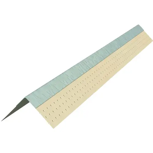 Inside Corner Bead, 8 ft L, 3/8 in W, Metal, Galvanized