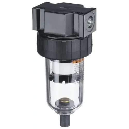 24-301 Air Line Filter, Manual, Polycarbonate 24-301 Air Line Filter, Manual, Polycarbonate