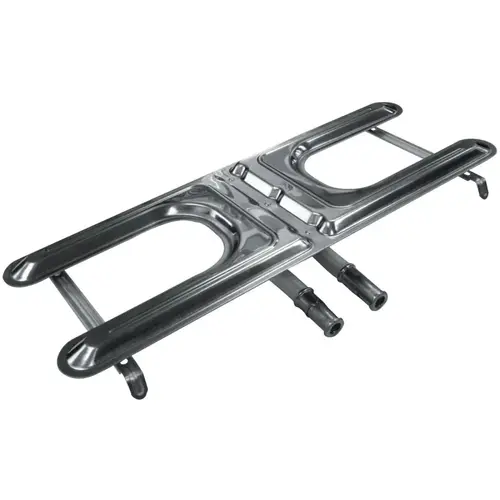 19-1/2 In. W. x 7 In. D. Stainless Steel Universal H Grill Burner 19-1/2 In. W. x 7 In. D. Stainless Steel Universal H Grill Burner