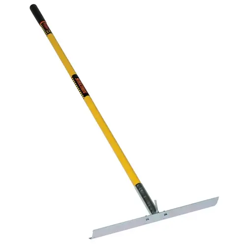 S600 Power Series Concrete Placer Tool with Hook, 61 in OAL, 3-1/4 in L Tine, Fiberglass Handle