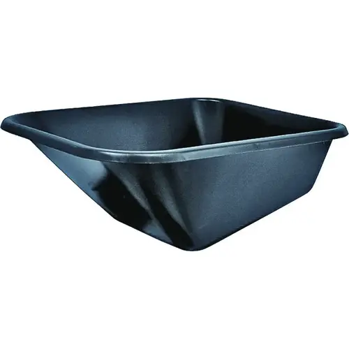 Wheelbarrow Tray, Polymer, Black, For 8 cu-ft Wheelbarrow