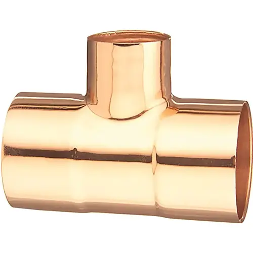 111R Series Reducing Pipe Tee, 3/4 x 3/4 x 1/2 in, Sweat, Copper - pack of 10 111R Series Reducing Pipe Tee, 3/4 x 3/4 x 1/2 in, Sweat, Copper - pack of 10