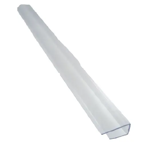 Multi-Wall U-Channel, 8 ft L, Polycarbonate, Clear 96" Length