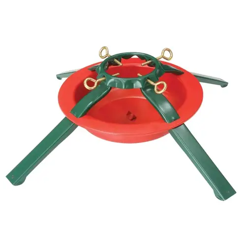 Natural Tree Stand, Steel, Green/Red, Powder-Coated - pack of 6 Natural Tree Stand, Steel, Green/Red, Powder-Coated - pack of 6