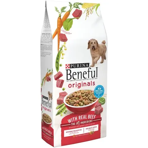 Dog Food, Adult Breed, Dry, 31 lb Bag