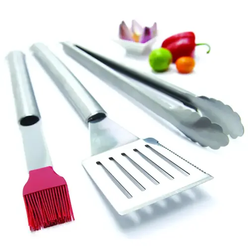 Tool Set, Stainless Steel, Tubular Handle Tool Set, Stainless Steel, Tubular Handle