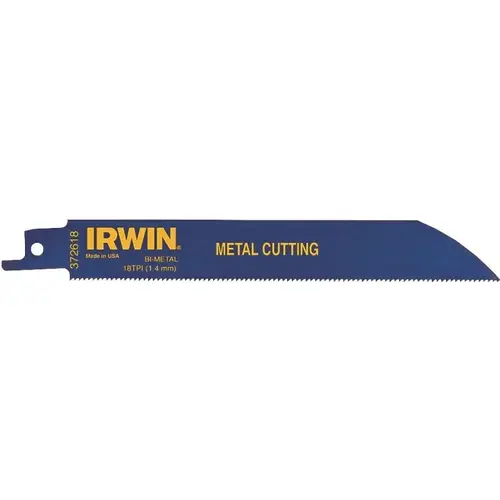 Reciprocating Saw Blade, 3/4 in W, 6 in L, 18 TPI, Bi-Metal Cutting Edge - pack of 25 Reciprocating Saw Blade, 3/4 in W, 6 in L, 18 TPI, Bi-Metal Cutting Edge - pack of 25