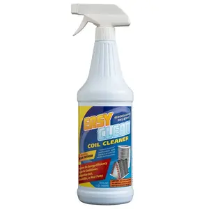 EASY CLEAN 58461 Air Conditioner Coil Cleaner, Liquid, 32 oz Bottle Amber Yellow