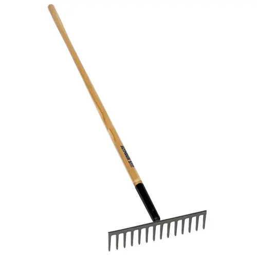 S550 Series Stone Rake, 4 in L Head, 16 in W Head, 14 -Tine, Steel Tine, 66 in L Handle S550 Series Stone Rake, 4 in L Head, 16 in W Head, 14 -Tine, Steel Tine, 66 in L Handle