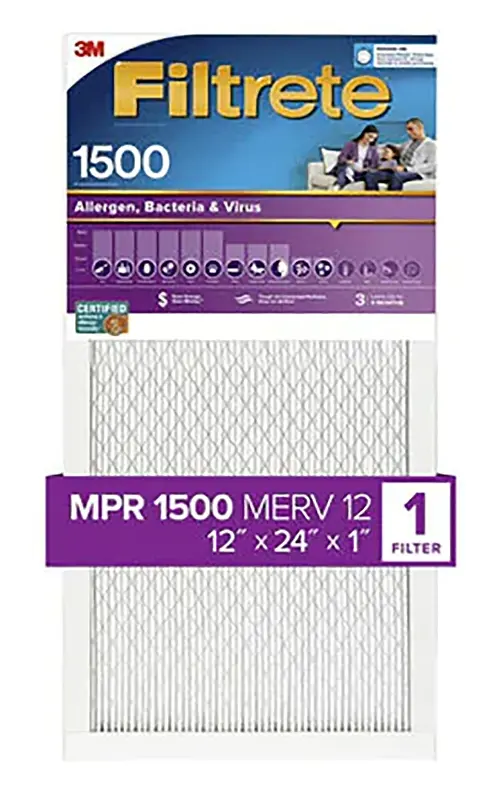 Filtrete FILTER AIR 1500MPR 12X24X1IN - pack of 4 2020-4-XCP4 Filtrete FILTER AIR 1500MPR 12X24X1IN - pack of 4 2020-4-XCP4