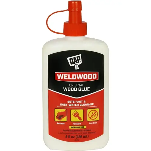 DAP WELDWOOD Original Wood Glue Yellow - 8 fl oz DAP WELDWOOD Original Wood Glue Yellow - 8 fl oz