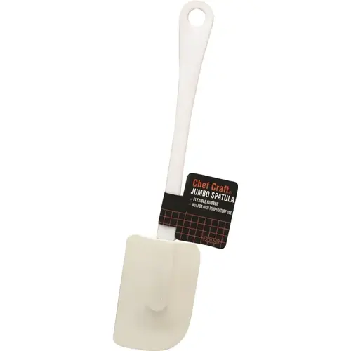 Jumbo Spatula, Rubber Blade, White Jumbo Spatula, Rubber Blade, White