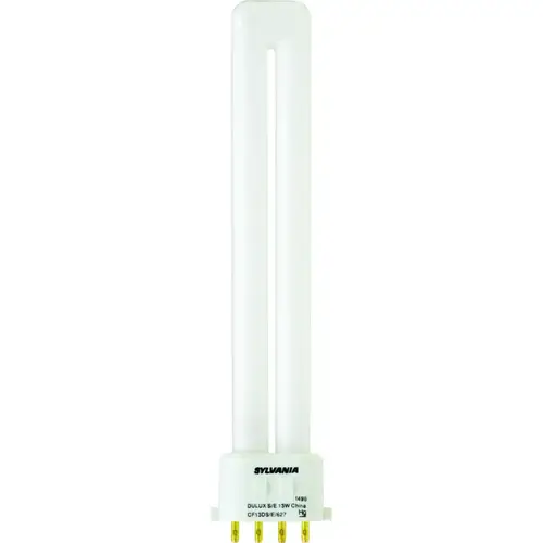 Compact Fluorescent Bulb, 13 W, T4 Lamp, 2GX7 Lamp Base, 688 Lumens, 2700 K Color Temp, Soft White Light Compact Fluorescent Bulb, 13 W, T4 Lamp, 2GX7 Lamp Base, 688 Lumens, 2700 K Color Temp, Soft White Light