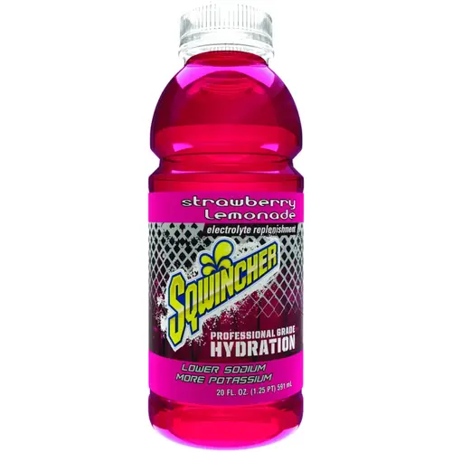 X462-MB600 Ready-to-Drink Hydration, Liquid, Lemonade, Strawberry Flavor, 20 oz Bottle - pack of 24 X462-MB600 Ready-to-Drink Hydration, Liquid, Lemonade, Strawberry Flavor, 20 oz Bottle - pack of 24