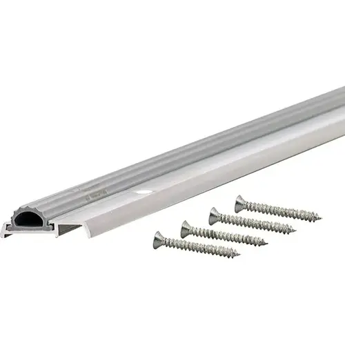 36" x 1-3/8" x 7/16" Low Mini Threshold with Vinyl Seal - Aluminum