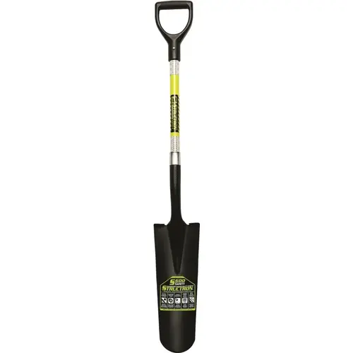 S600 Drain Spade, 6 in W Blade, Steel Blade, Fiberglass Handle, D-Grip Handle, 29 in L Handle S600 Drain Spade, 6 in W Blade, Steel Blade, Fiberglass Handle, D-Grip Handle, 29 in L Handle