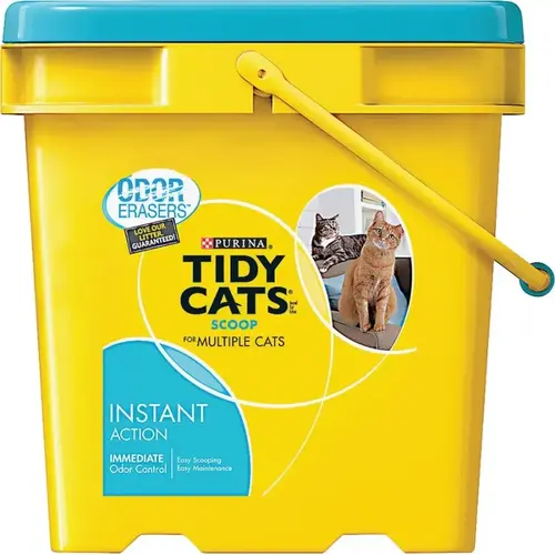 Instant Action 7023010785 Cat Litter, 35 lb Capacity, Gray/Tan, Granular Jug Instant Action 7023010785 Cat Litter, 35 lb Capacity, Gray/Tan, Granular Jug