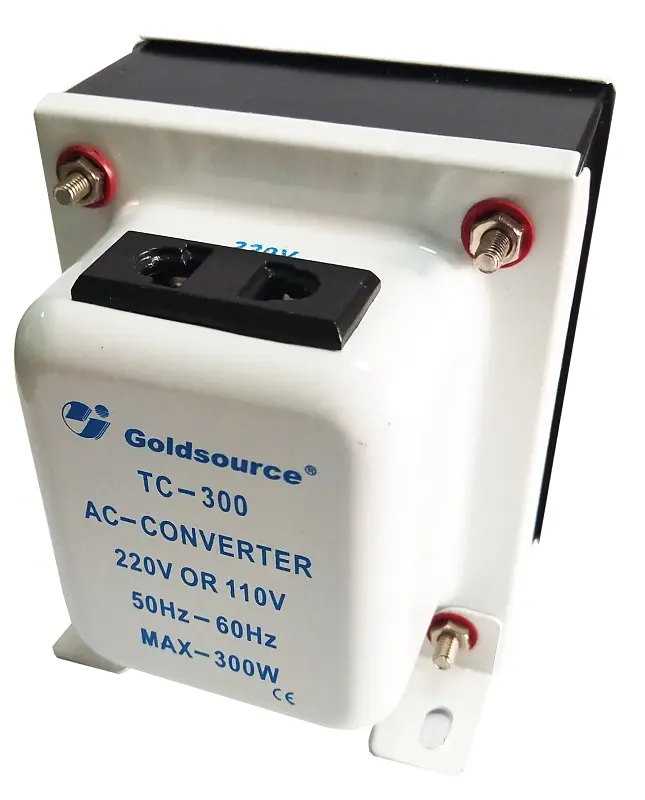 Goldsource TC-TYPE Step Up and Step Down Transformer 4-1/4 in L x 3-3/8 in W x 4 in H 300 W - pack of 8 TC-300-XCP8 Goldsource TC-TYPE Step Up and Step Down Transformer 4-1/4 in L x 3-3/8 in W x 4 in H 300 W - pack of 8 TC-300-XCP8