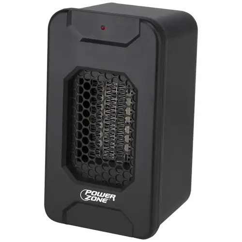 Ceramic PTC Desk Heater, 2.92 A, 120 V, 350 W Heating, 1-Heating Stage, Black