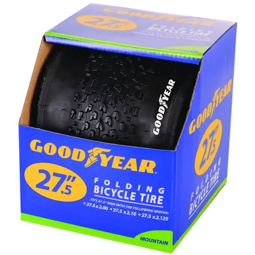 91066 Mountain Bike Tire, Folding, Black, For: 27-1/2 x 2 to 2.10 to 2-1/8 in Rim 91066 Mountain Bike Tire, Folding, Black, For: 27-1/2 x 2 to 2.10 to 2-1/8 in Rim