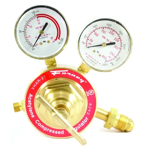 Acetylene Regulator, 2-1/2 in Connection Acetylene Regulator, 2-1/2 in Connection