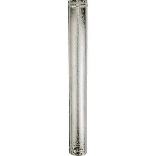 Type B Gas Vent Pipe, 3 in OD, 4 ft L, Aluminum/Galvanized Steel Type B Gas Vent Pipe, 3 in OD, 4 ft L, Aluminum/Galvanized Steel