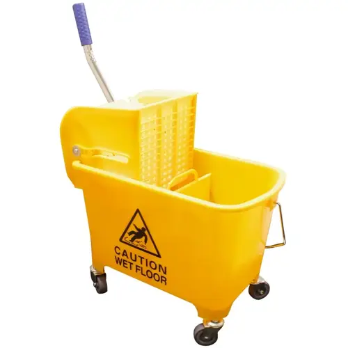 Small Mop Bucket Combo with Side Press Wringer, 20 L Capacity