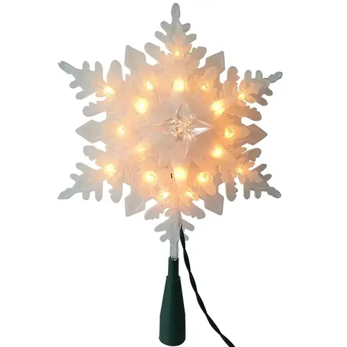 SNOWFLAKE TREE TOP 9.25IN - pack of 12 SNOWFLAKE TREE TOP 9.25IN - pack of 12