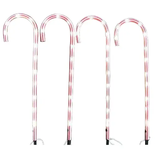 Pre-Lit Candy Cane Decor Pre-Lit Candy Cane Decor