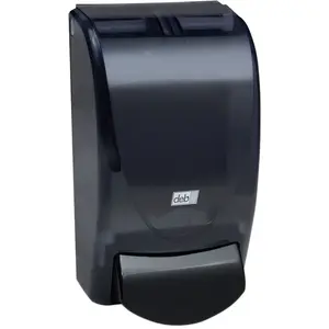 NORTH AMERICAN PAPER 111226 91106 Soap Dispenser, 1 L Capacity, ABS, Transparent Black