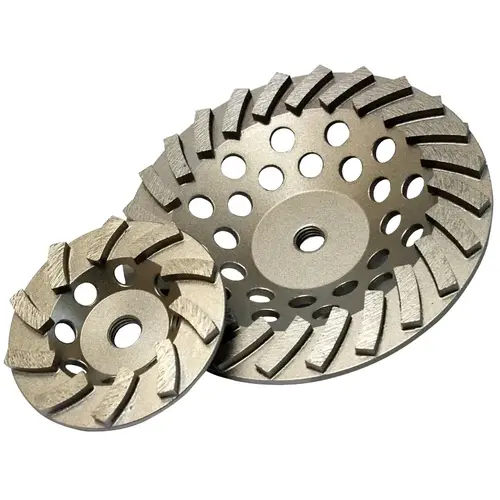 Cup Grinder, 7 in Dia, 1/8 in Thick, 5/8-11 in Arbor, Diamond Abrasive