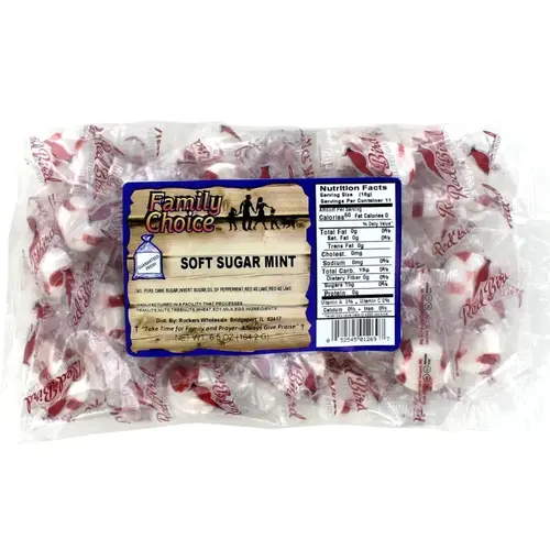 Soft Sugar Candy, Mint Flavor, 7 oz