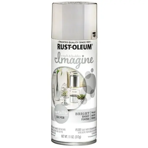 Imagine Craft & Hobby 7606387 Spray Paint, Metallic, Silver, 11 oz, Aerosol Can Imagine Craft & Hobby 7606387 Spray Paint, Metallic, Silver, 11 oz, Aerosol Can