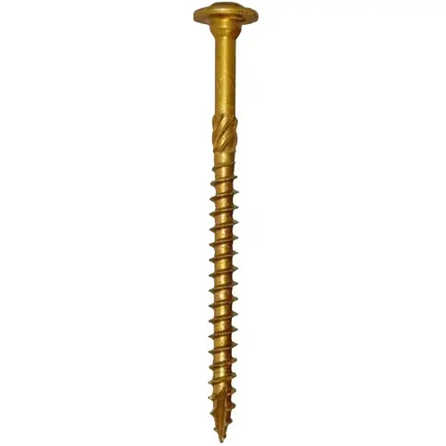 RSS Structural Screw, 3/8 in Thread, 14-1/8 in L, Flat Head, Star Drive, Steel, 50 PK Gold - pack of 50