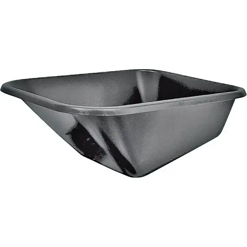 Wheelbarrow Tray, Steel, For 6 cu-ft Wheelbarrow Black
