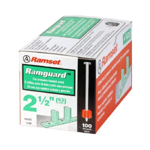 Ramguard Pin, 0.145 in Dia Shank, Steel, Zinc - pack of 100