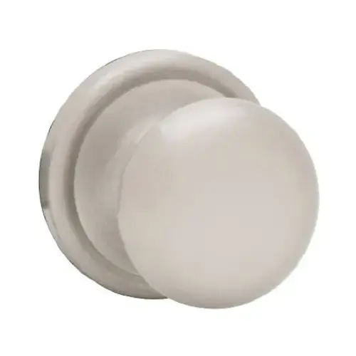 Door Knob, Satin Nickel, 1-3/8 to 1-3/4 in Thick Door, 2-1/4 in Strike Door Knob, Satin Nickel, 1-3/8 to 1-3/4 in Thick Door, 2-1/4 in Strike