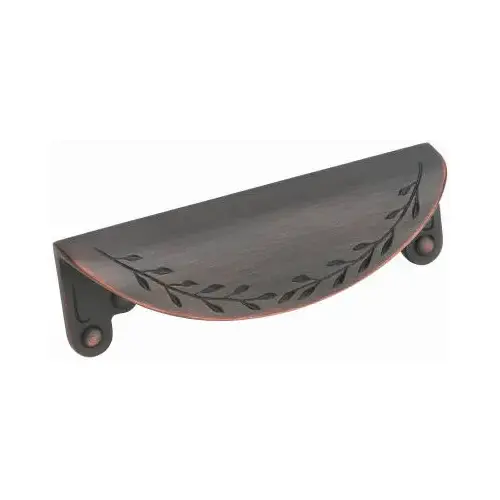 3" (76 mm) Center to Center Nature's Splendor Inspirations Cabinet Cup Pull Oil Rubbed Bronze Finish 3" (76 mm) Center to Center Nature's Splendor Inspirations Cabinet Cup Pull Oil Rubbed Bronze Finish