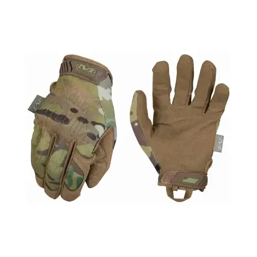 Gloves, L, Reinforced Thumb, Leather/TPR, Camouflage Multicam Pair Gloves, L, Reinforced Thumb, Leather/TPR, Camouflage Multicam Pair