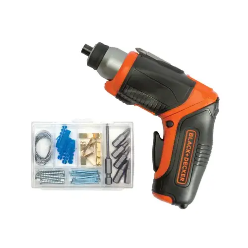 4-Volt MAX Lithium-Ion Pivot 1/4 In. Cordless Screwdriver with Accessories 4-Volt MAX Lithium-Ion Pivot 1/4 In. Cordless Screwdriver with Accessories