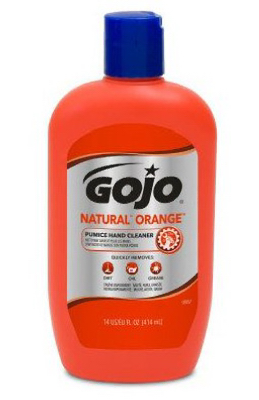 GOJO 0957-12 Pumice Hand Cleaner Natural Orange Citrus Scent 14 oz White