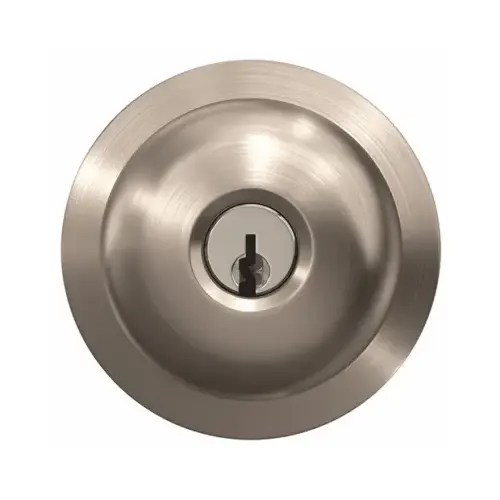 Plymouth Series Keyed Entry Knob, Solid Brass/Zinc, Satin Nickel Plymouth Series Keyed Entry Knob, Solid Brass/Zinc, Satin Nickel