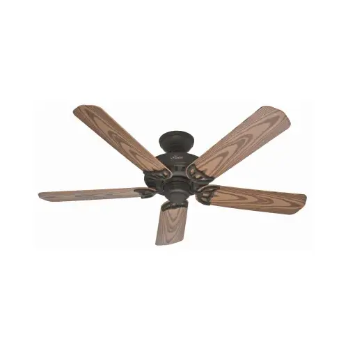Bridgeport Series Ceiling Fan, 5-Blade, Oak Blade, 52 in Sweep, Plastic Blade, 3-Speed, With Lights: No New Bronze Bridgeport Series Ceiling Fan, 5-Blade, Oak Blade, 52 in Sweep, Plastic Blade, 3-Speed, With Lights: No New Bronze