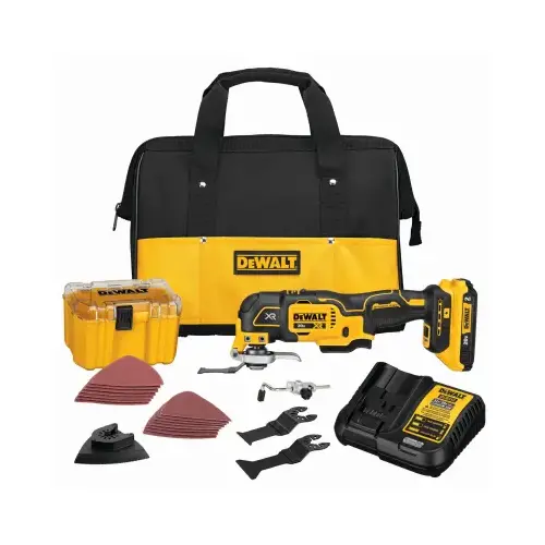 20V XR Brushless 3-Speed Cordless Oscillating Multi-Tool Kit with 2.0 Ah Battery & Charger 20V XR Brushless 3-Speed Cordless Oscillating Multi-Tool Kit with 2.0 Ah Battery & Charger